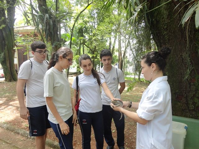 Colégio Espírito Santo - Alunos da 2º série do Ensino Médio visitam o  Instituto Butantan